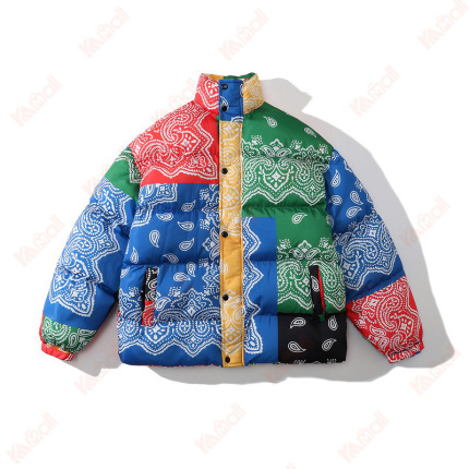 not hooded puffer sport jacket